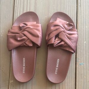 Steve Madden Women's Satin Knot Sandals - Brown